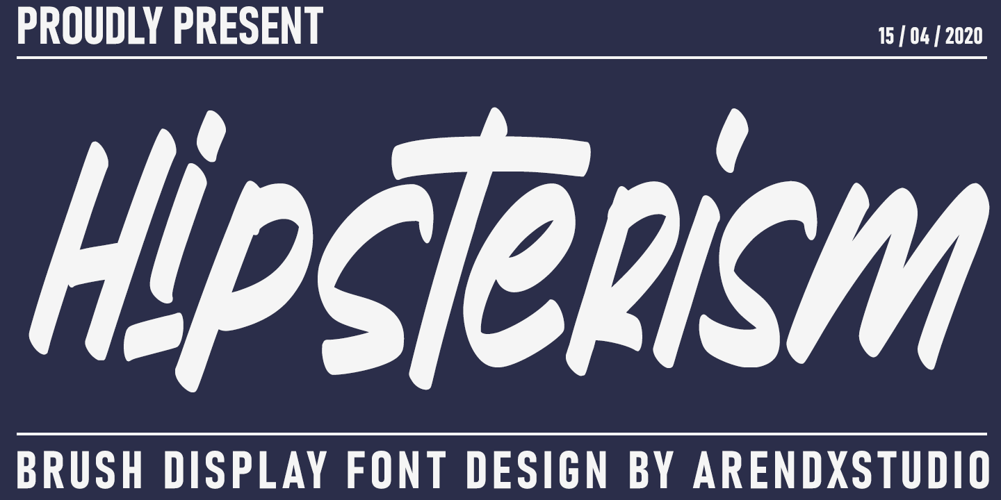 Hipsterism Font preview